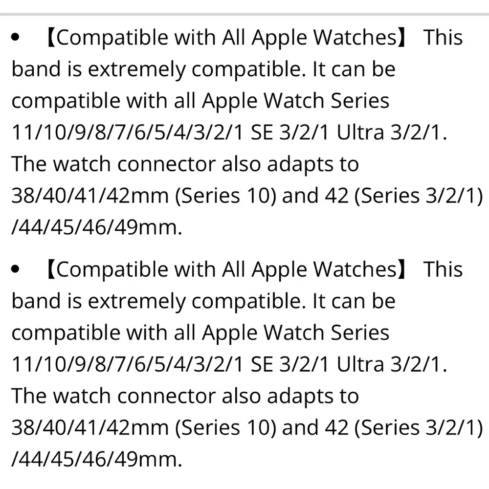 Black Resin STRETCH Smartwatch Band For ALL APPLE WATCH SERIES for WOMEN